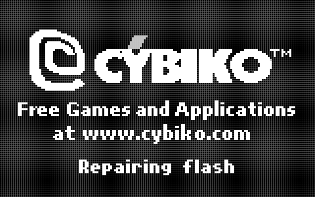 Cybiko. Repairing flash
